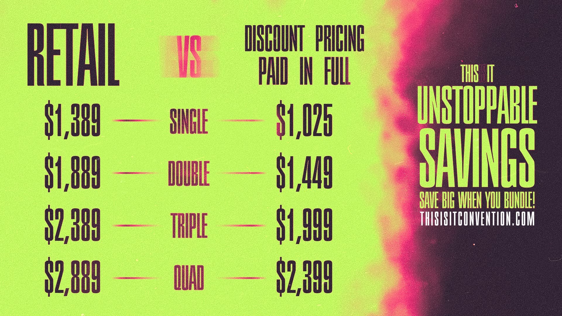 Paid in Full Pricing - Save big when you bundle